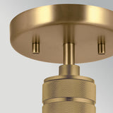 Hampstead 1 Light Pendant Light - Painted Natural Brass