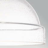 Hampton 1 Light Glass Pendant Light - Graphite