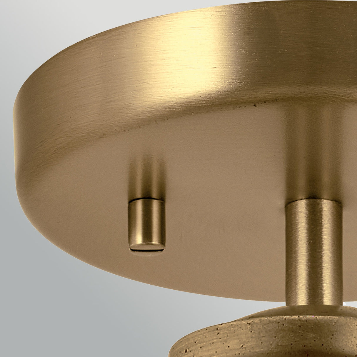 Notting Hill 1 Light Pendant Light - Painted Natural Brass