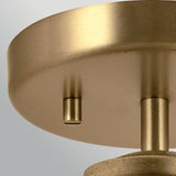 Notting Hill 1 Light Pendant Light - Painted Natural Brass