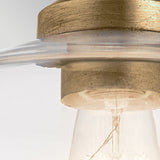 Notting Hill 1 Light Pendant Light - Painted Natural Brass