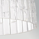 Windsor 1 Light Pendant Light - Black with Clear Faceted Glass