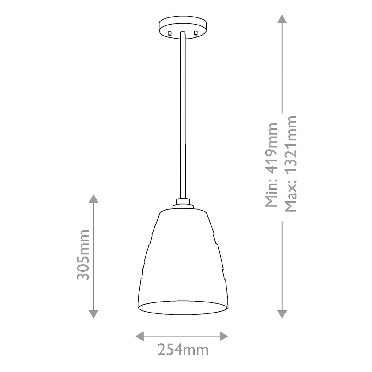 Windsor 1 Light Pendant Light - Painted Natural Brass