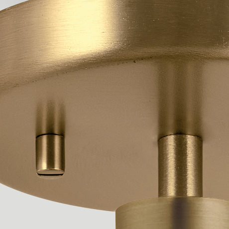 Windsor 1 Light Pendant Light - Painted Natural Brass