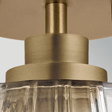 Windsor 1 Light Pendant Light - Painted Natural Brass
