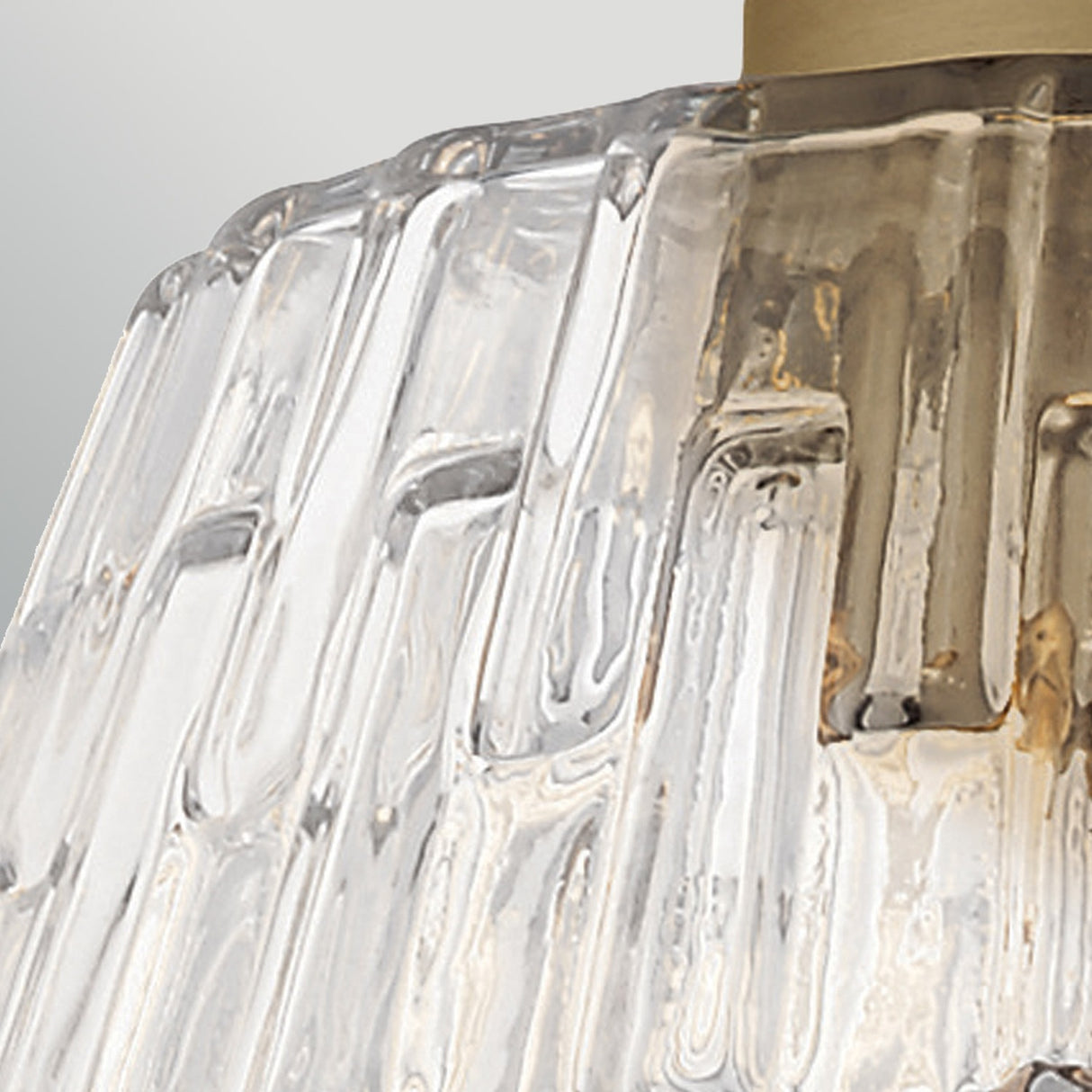 Windsor 1 Light Pendant Light - Painted Natural Brass