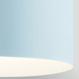 York 1 Light Pendant Light - Black & Pale Blue