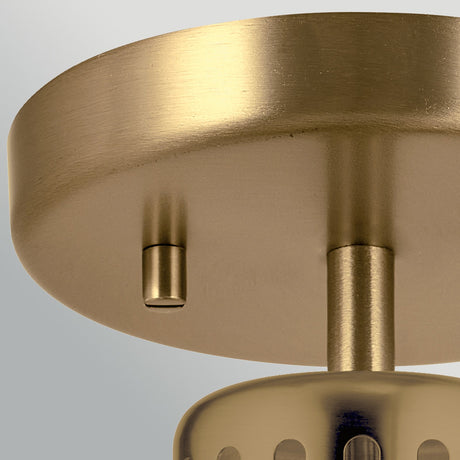York 1 Light Pendant Light - Painted Natural Brass