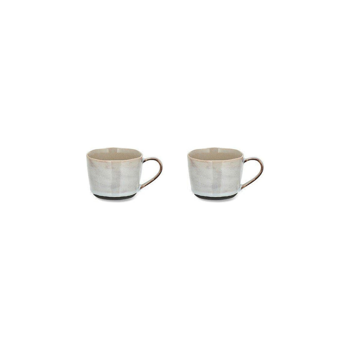 Edo Small Stoneware Mug - Slate - Set of 2