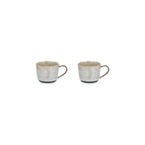Edo Small Stoneware Mug - Slate - Set of 2