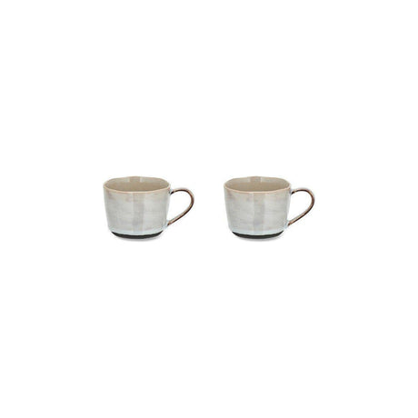 Edo Small Stoneware Mug - Slate - Set of 2