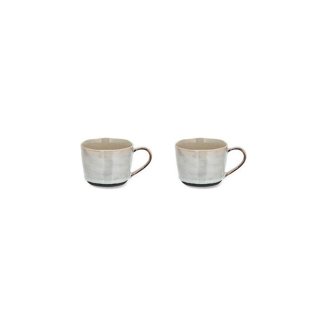 Edo Small Stoneware Mug - Slate - Set of 2