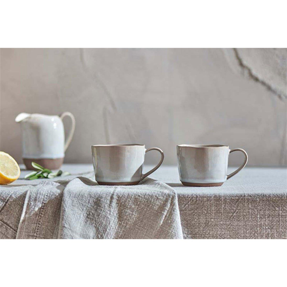 Edo Small Stoneware Mug - Terracotta - Set of 2