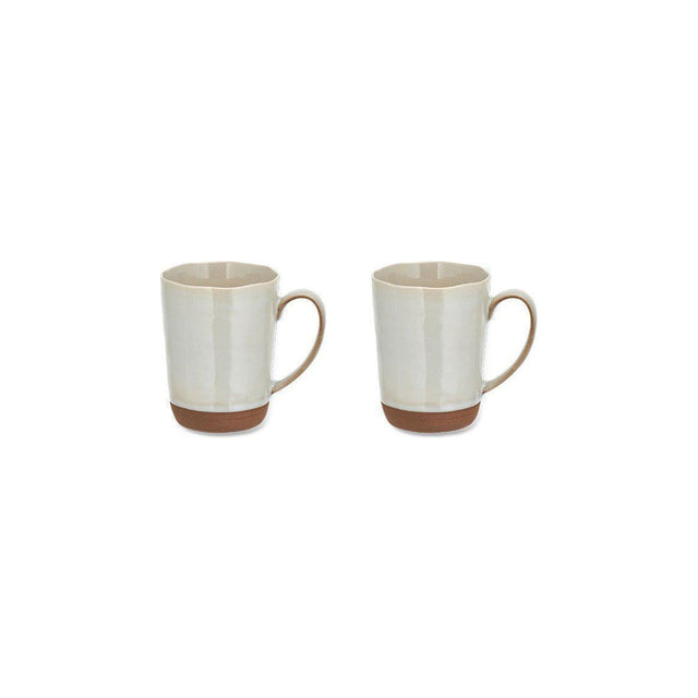 Edo Large Stoneware Mug - Terracotta - Set of 2
