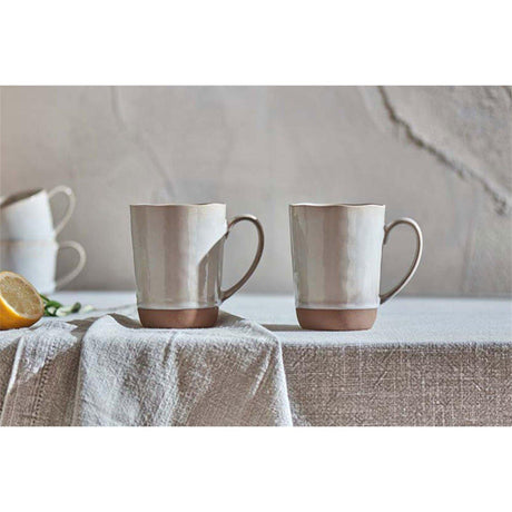 Edo Large Stoneware Mug - Terracotta - Set of 2