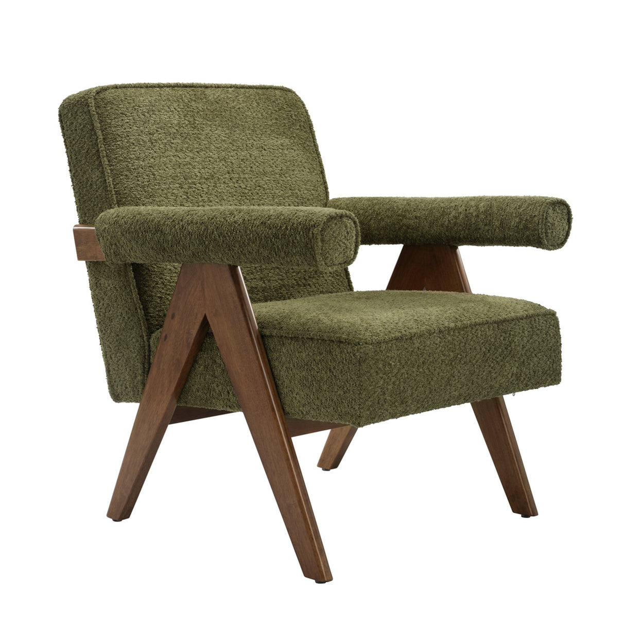 Ember Accent Chair - Leaf with Walnut
