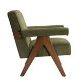 Ember Accent Chair - Leaf with Walnut
