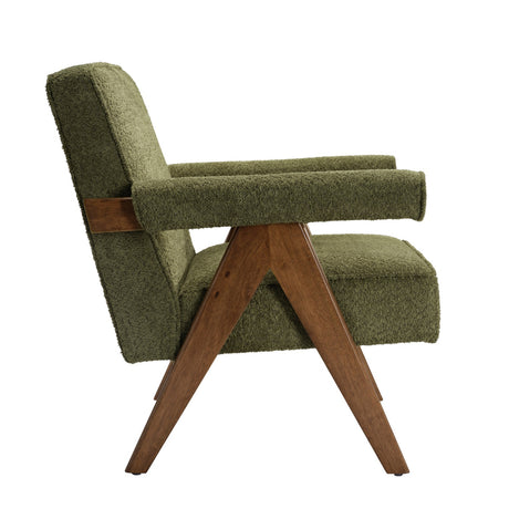 Ember Accent Chair - Leaf with Walnut