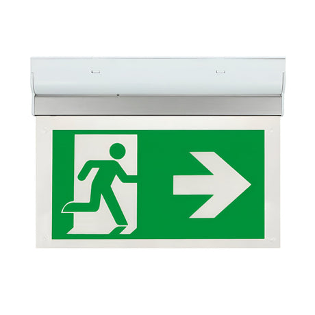 Duceri Emergency Exit Sign Right Legend 3W LED Maintained