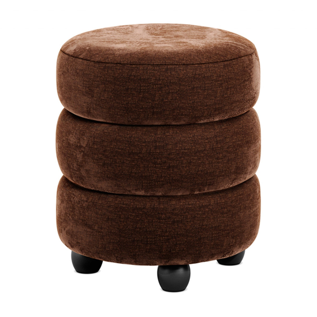Emi Footstool - Brandy with Black