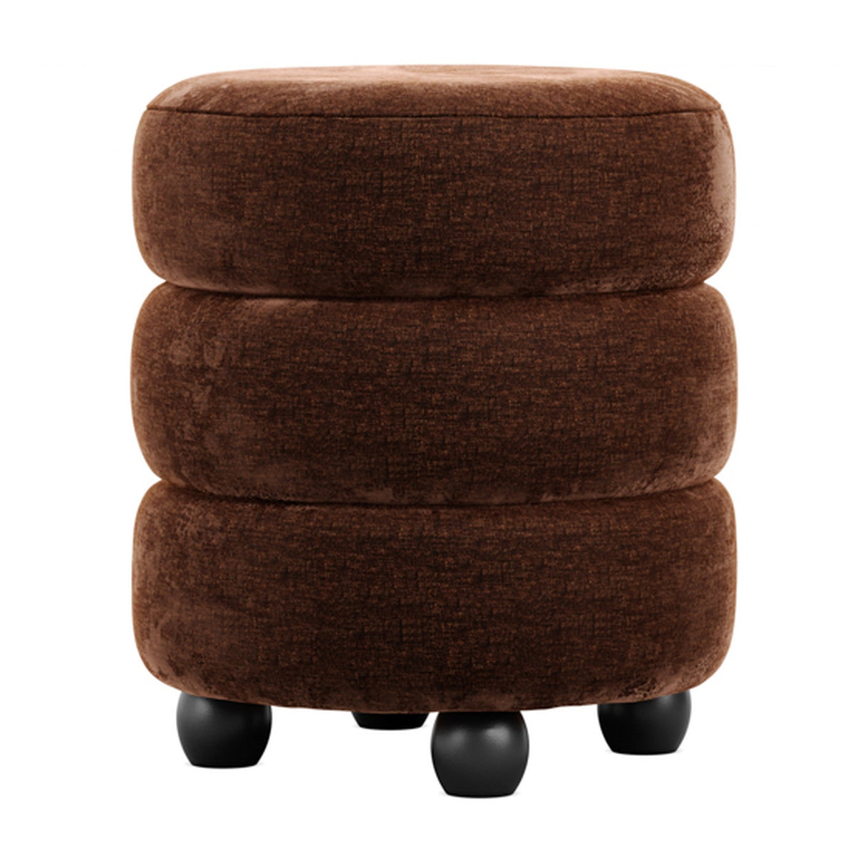 Emi Footstool - Brandy with Black