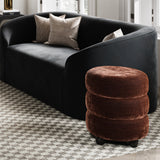 Emi Footstool - Brandy with Black