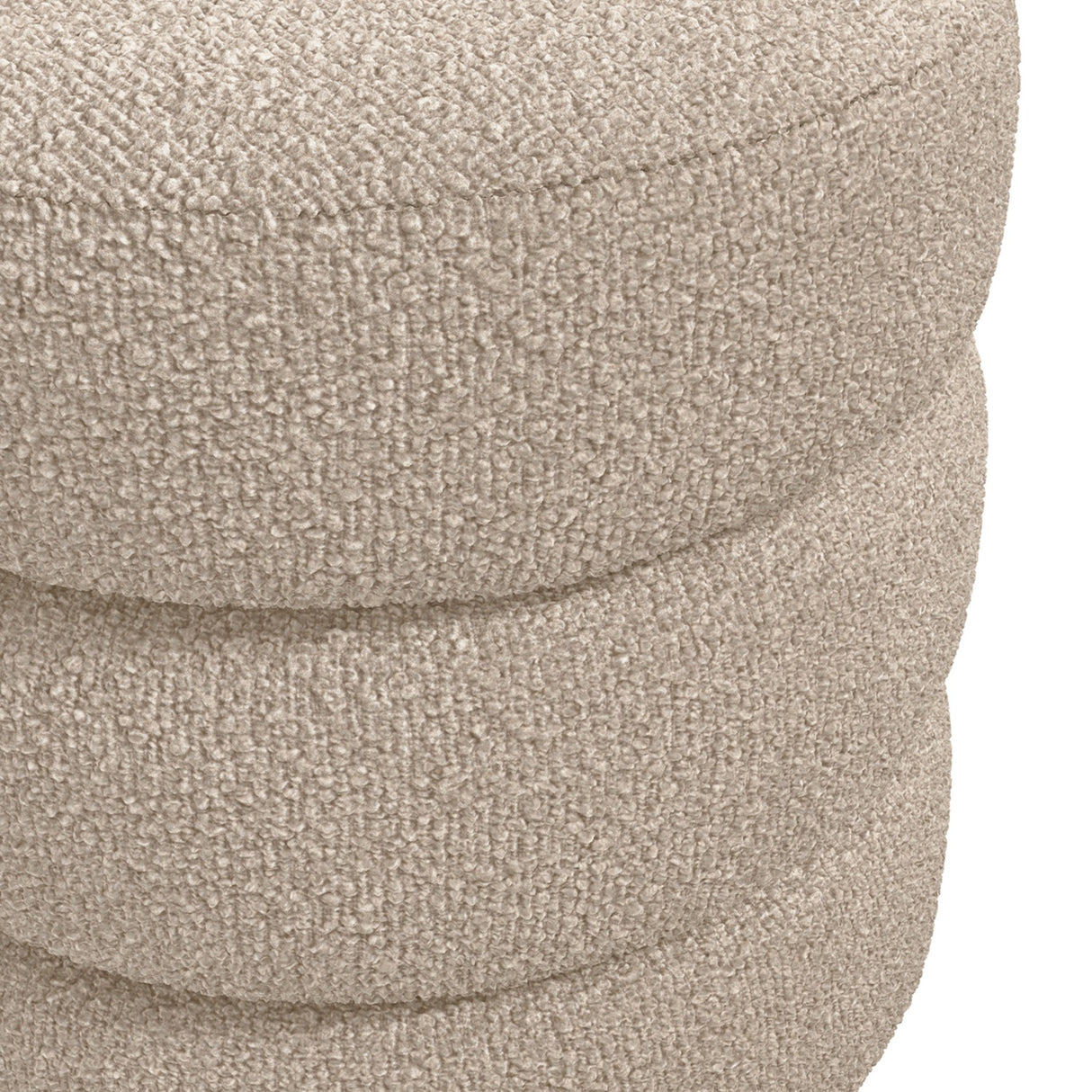 Emi Footstool - Buff with Black