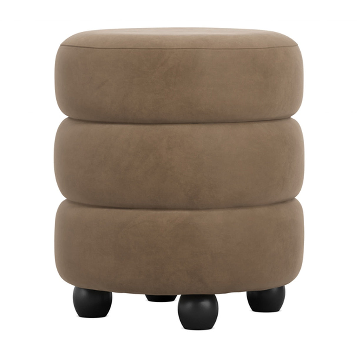 Emi Footstool - Mole with Black