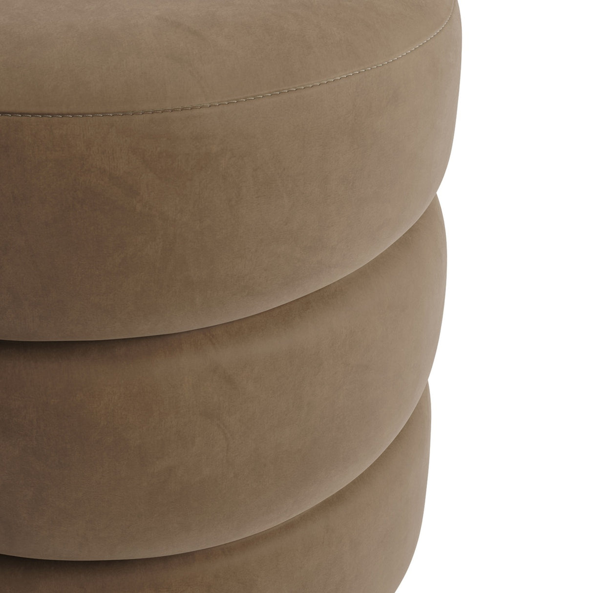 Emi Footstool - Mole with Black