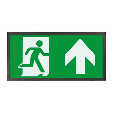 Duceri Emergency Exit Box Up Legend 3W LED Maintained - Black