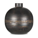 Endo Recycled Iron Vase - Black