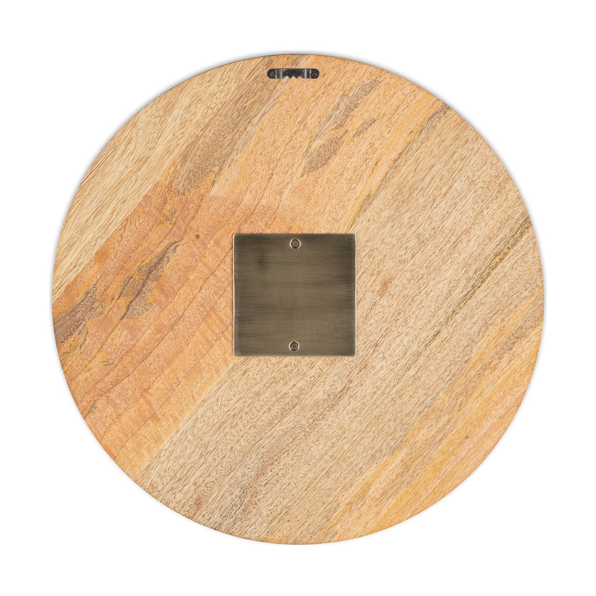 Enugu Patchwork Mango Wood Wall Clock - Natural