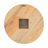 Enugu Patchwork Mango Wood Wall Clock - Natural