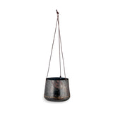 Endo Small Reclaimed Iron Hanging Planter - Black