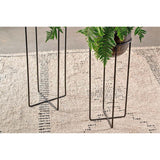 Endo Small Reclaimed Iron Plant Stand - Black