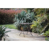 Ekete Small Iron Garden Table - Distressed Black & Brown