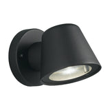 Exto exterior wall light in black finish, alternative view