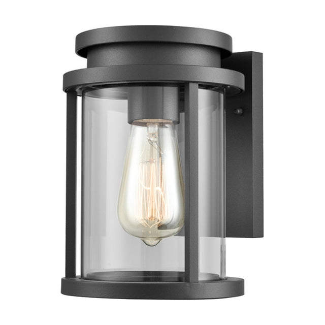 Alfresco exterior wall light in dark grey finish