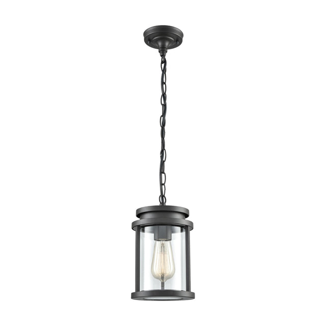 Alfresco pendant light in dark grey finish