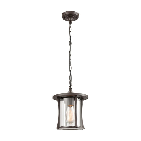 Alfresco pendant light in brown finish