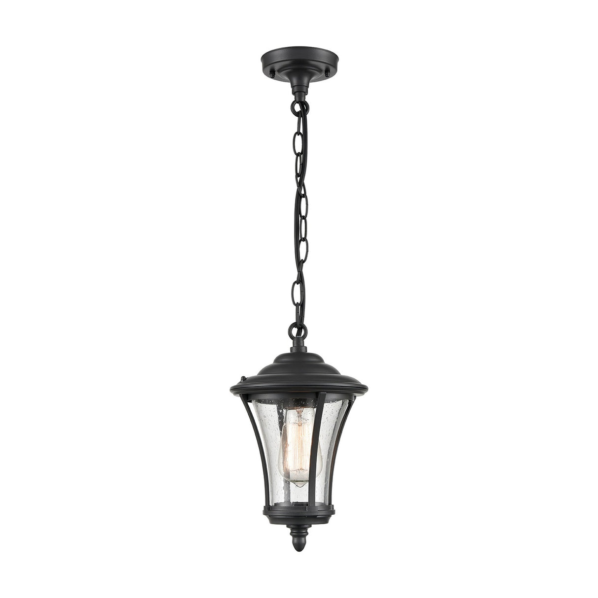 Alfresco pendant light in dark grey finish