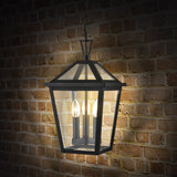 Dusk 3 light pendant light, shown in a room setting