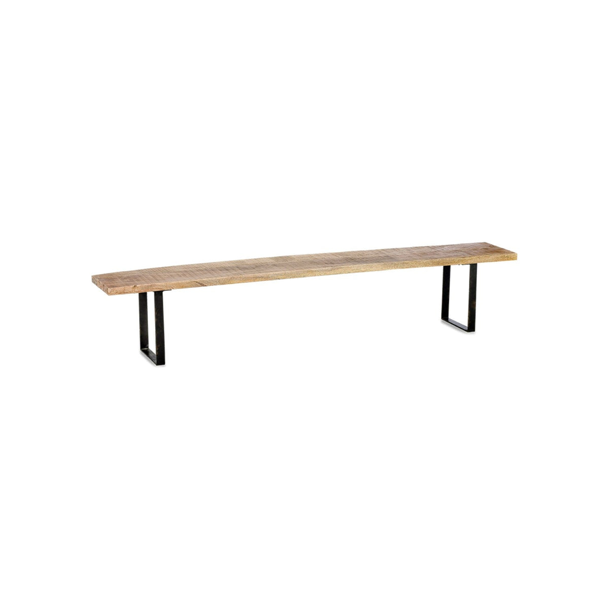 Fia Large Mango Wood Bench - Natural