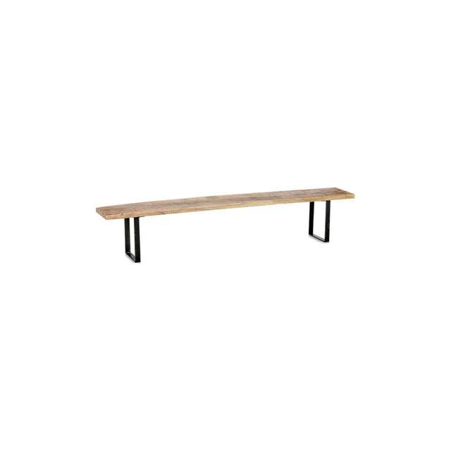Fia Small Mango Wood Bench - Natural