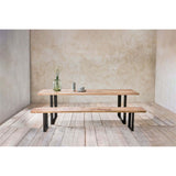 Fia Small Mango Wood Bench - Natural