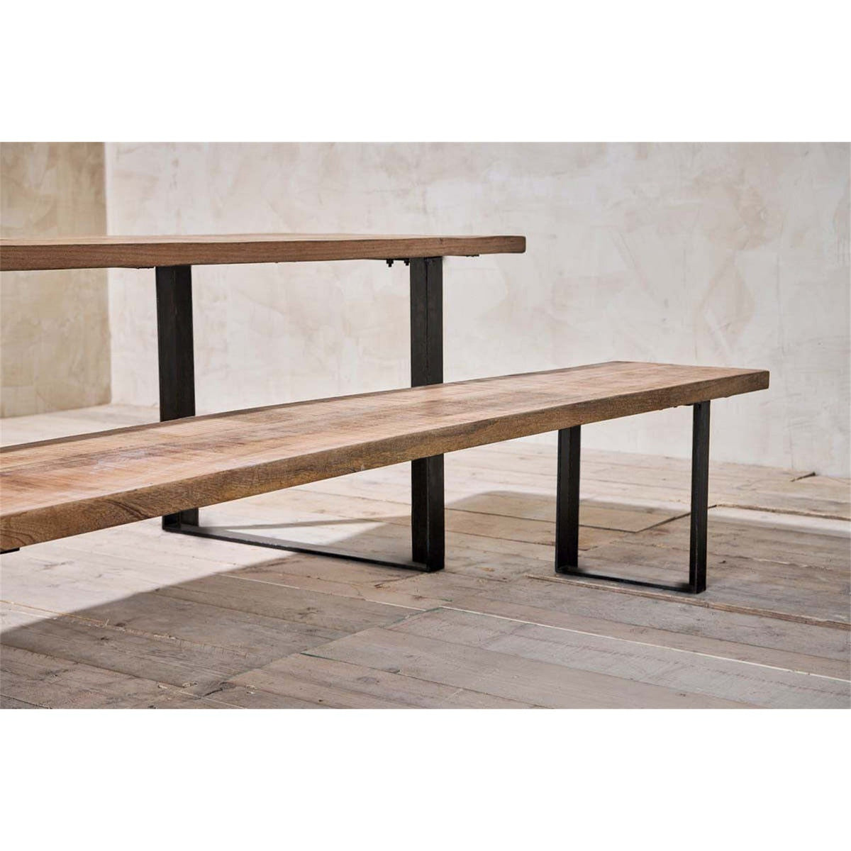 Fia Small Mango Wood Bench - Natural