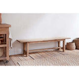 Fioni Small Reclaimed Wood Bench - Natural