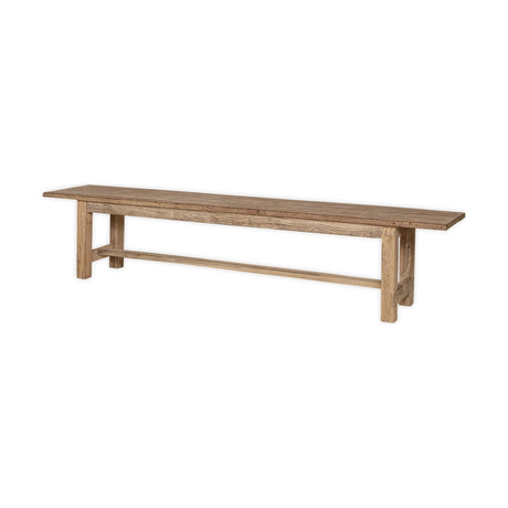Fioni Large Reclaimed Wood Bench - Natural