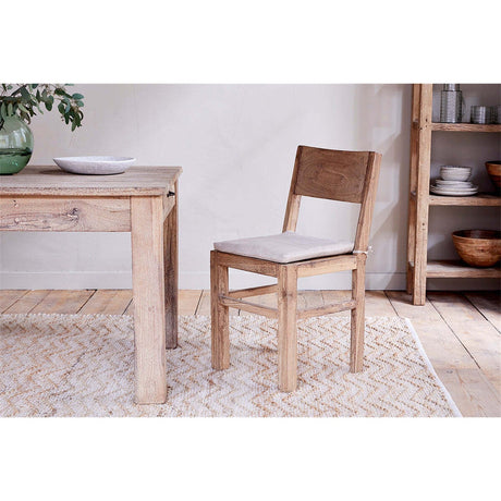 Fioni Reclaimed Wood Dining Chair - Natural
