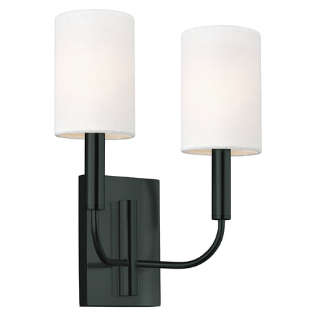 Brianna 2 Light Wall Light - Black
